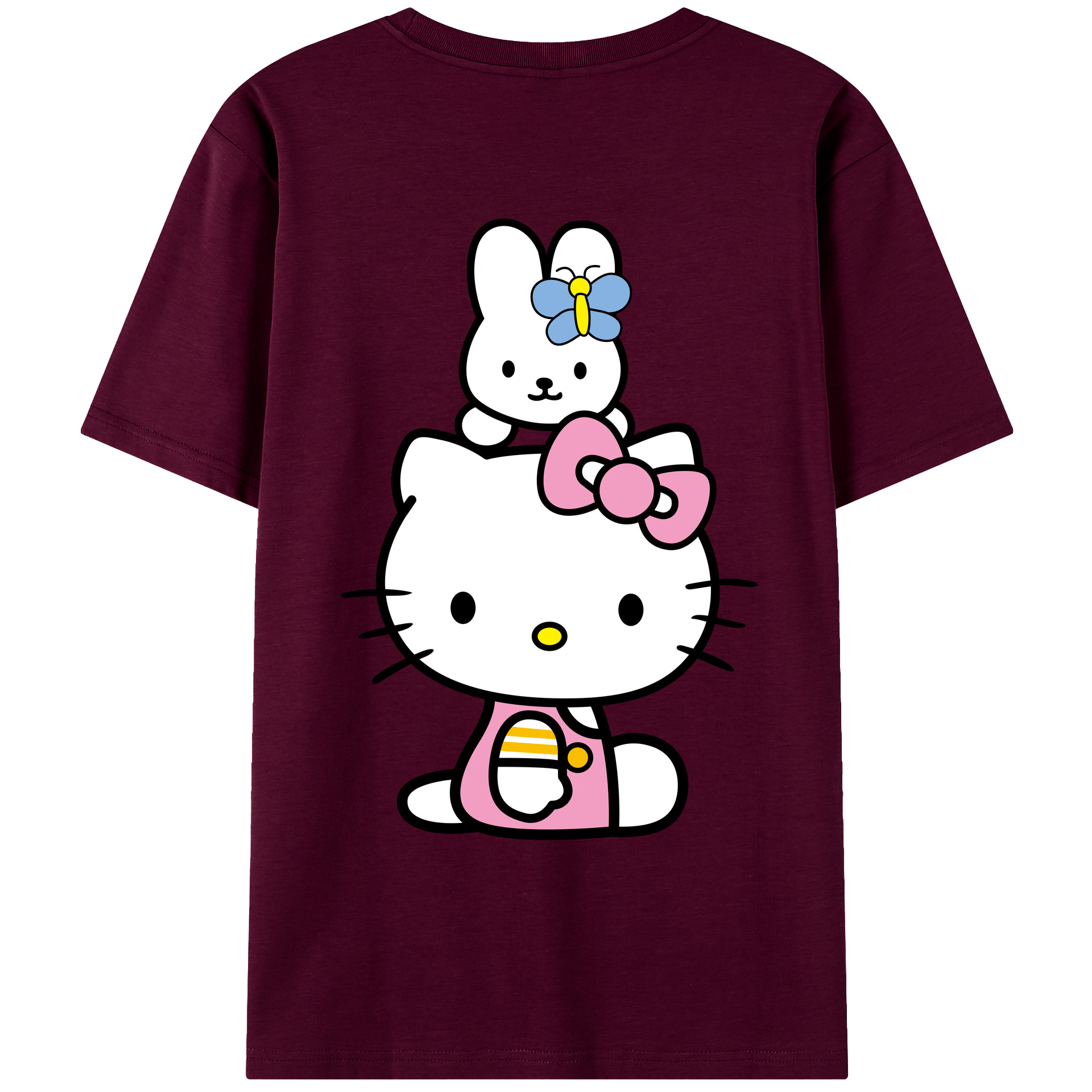 （画像用） Hello Kitty ハローキティ レディース半袖Tシャツ(バックプリント)